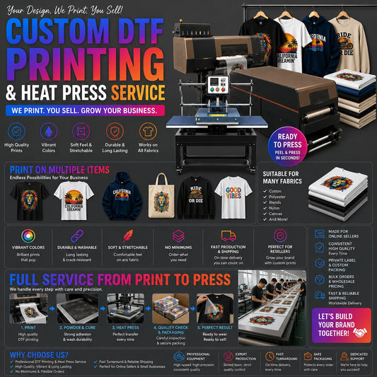 Click to Start Ordering  :  DTF Heat Press Services